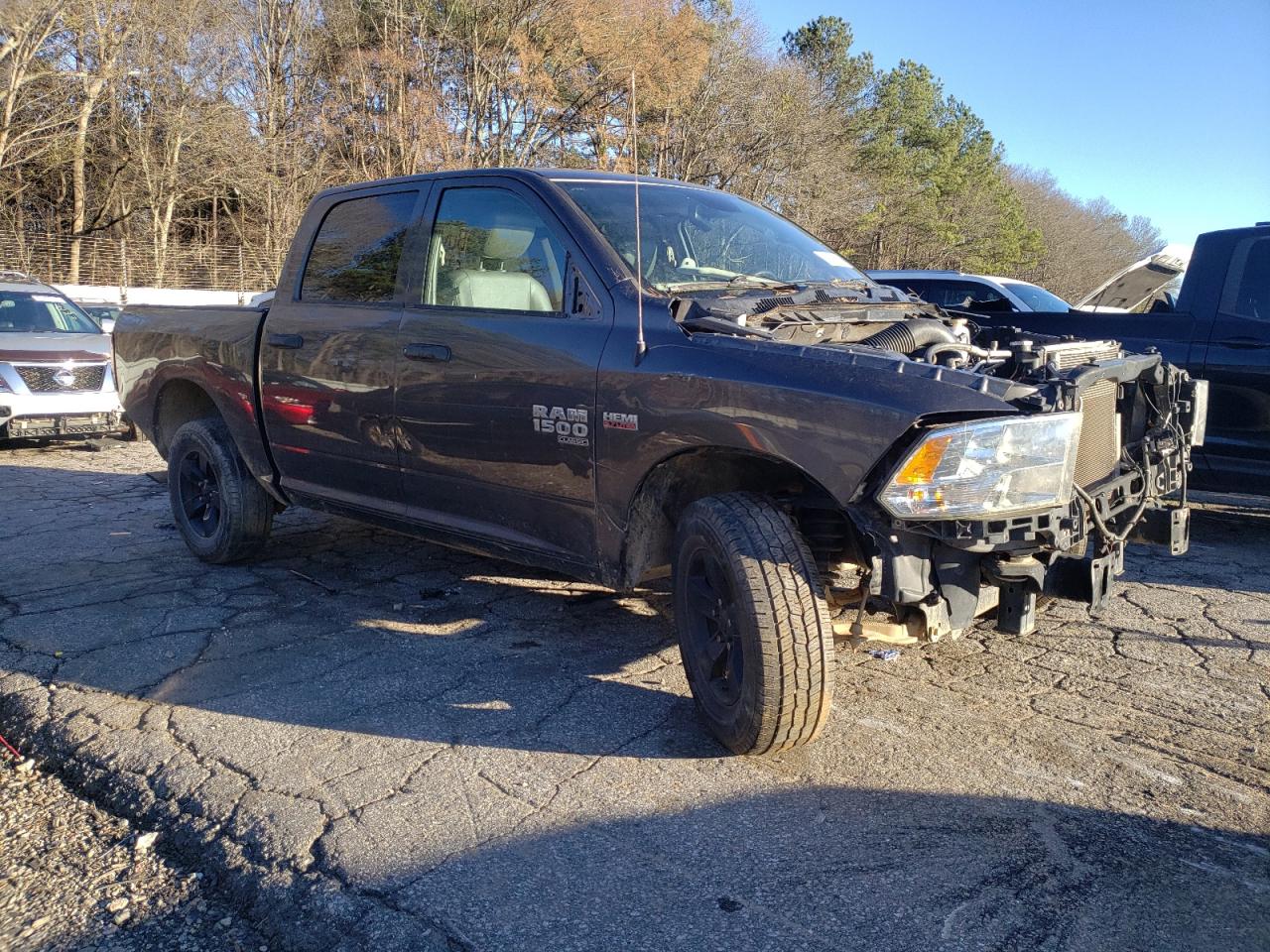 2020 RAM 1500 VIN 3C6RR7KT7LG132094 Copart auction photo, stripped damage thumbnail 4