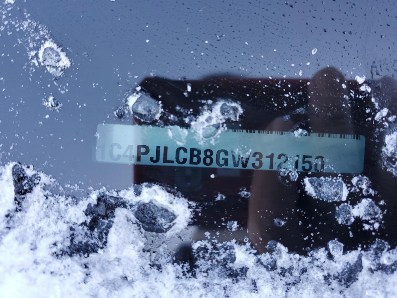 2016 Jeep Grand Cherokee VIN 1C4PJLCB8GW312150 Copart auction photo, side damage thumbnail 13