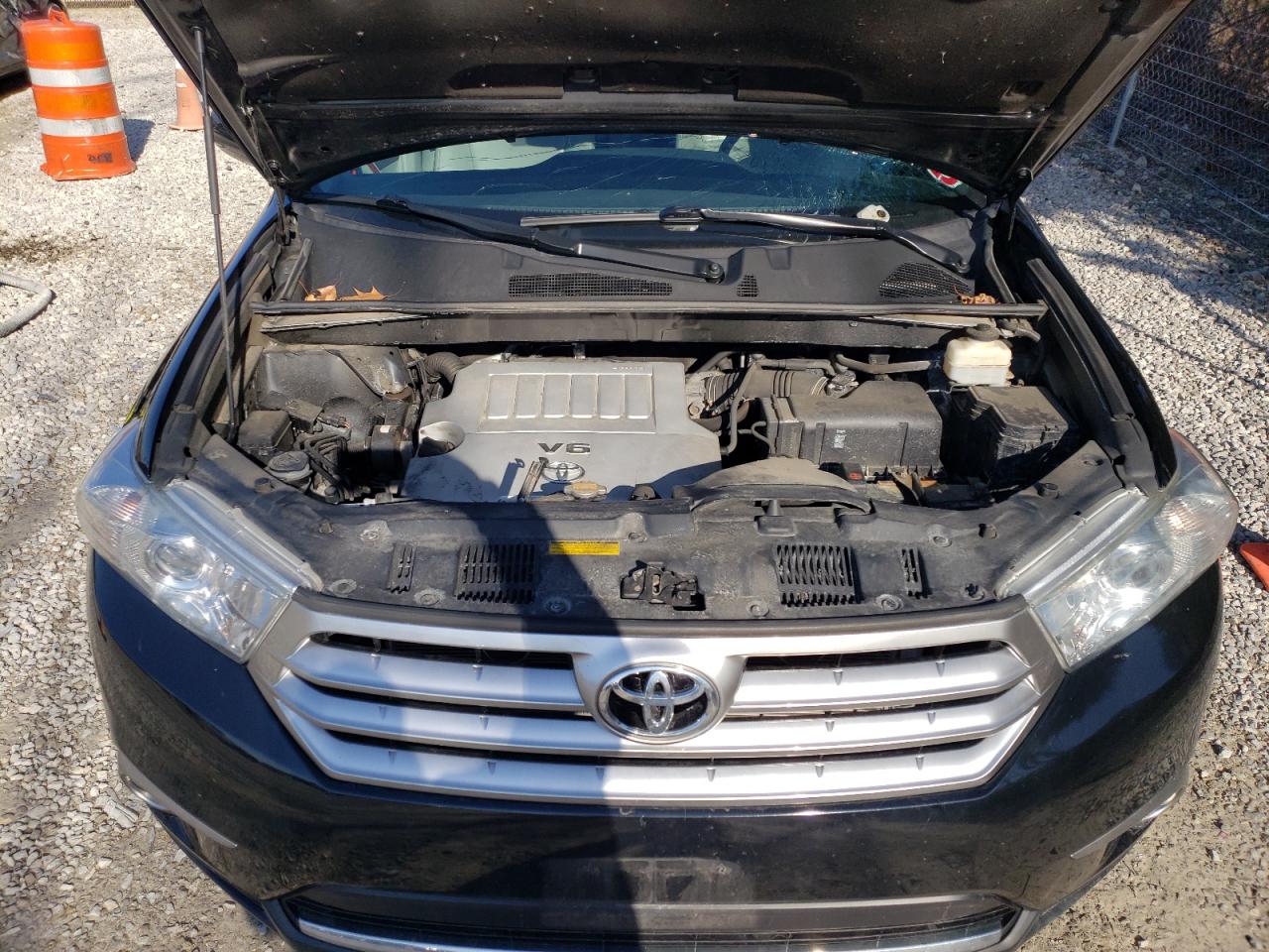 2013 Toyota Highlander VIN 5TDDK3EH1DS191166 Copart auction photo, front end / side damage thumbnail 12