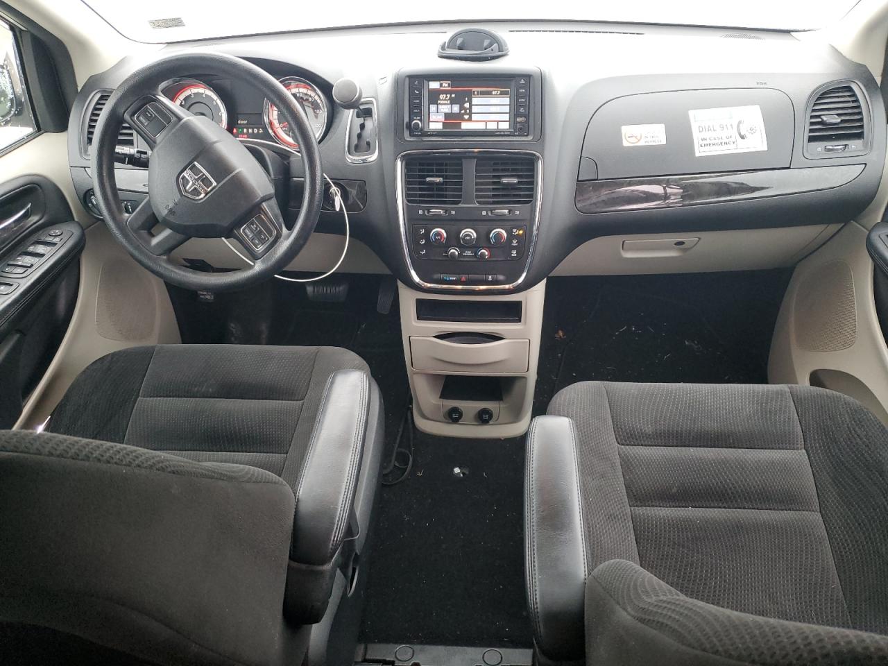 2017 Dodge Caravan VIN 2C4RDGBG2HR605167 Copart auction photo, front end / side damage thumbnail 8