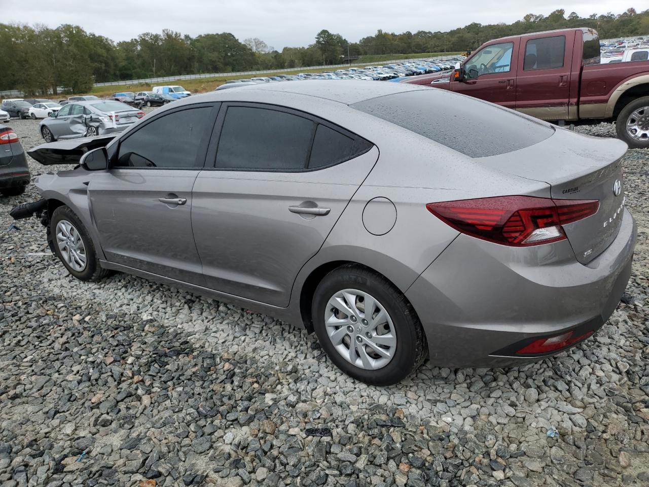 2020 Hyundai Elantra VIN KMHD74LF1LU105501 Copart auction photo, front end damage thumbnail 2