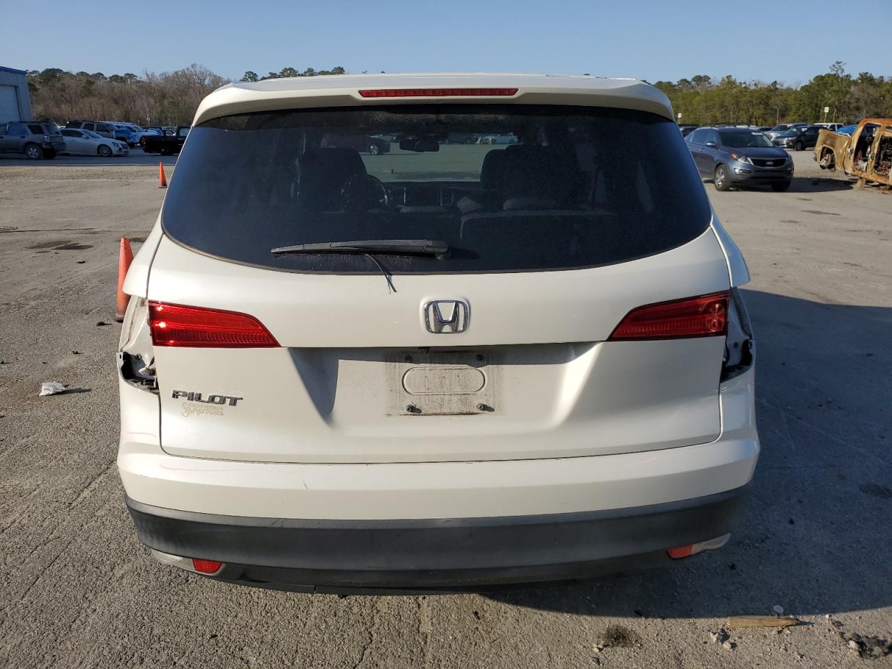 2018 Honda Pilot VIN 5FNYF5H67JB016626 Copart auction photo, rear end / side damage thumbnail 6