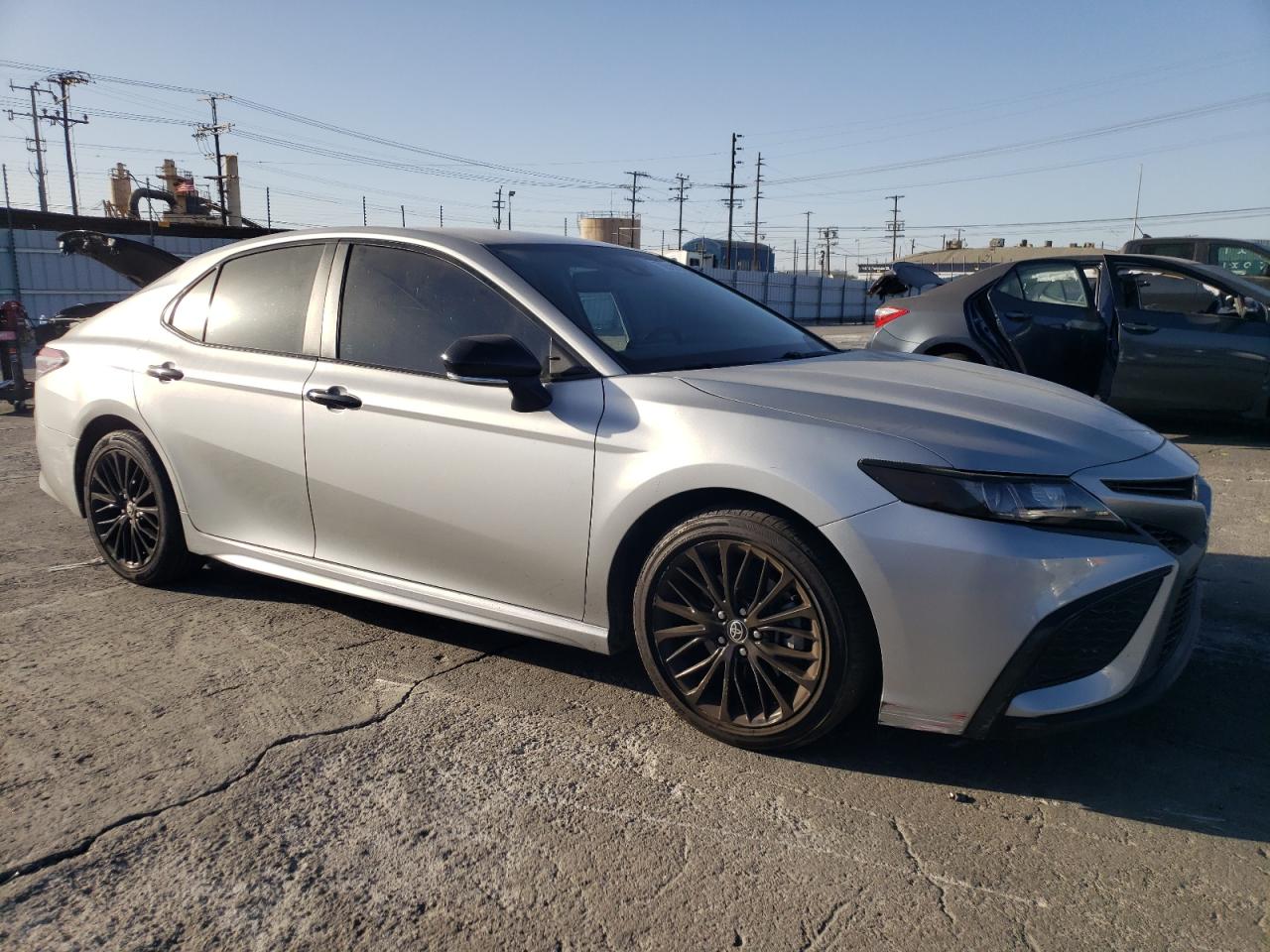 2022 Toyota Camry VIN 4T1T11BK5NU061886 Copart auction photo, all over damage thumbnail 4