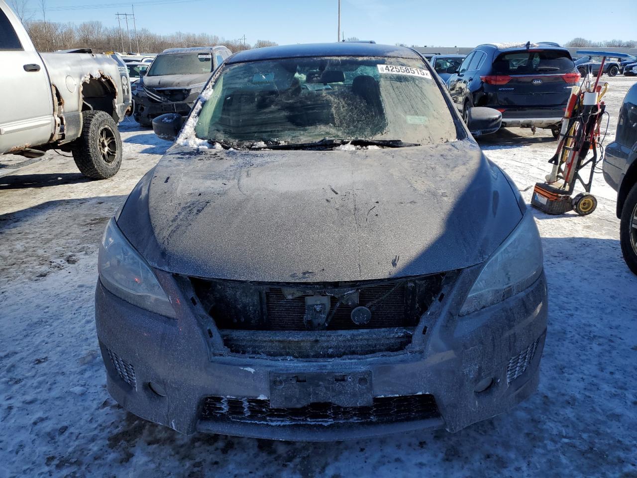2014 Nissan Sentra VIN 3N1AB7AP1EY299081 Copart auction photo, side / rear end damage thumbnail 5