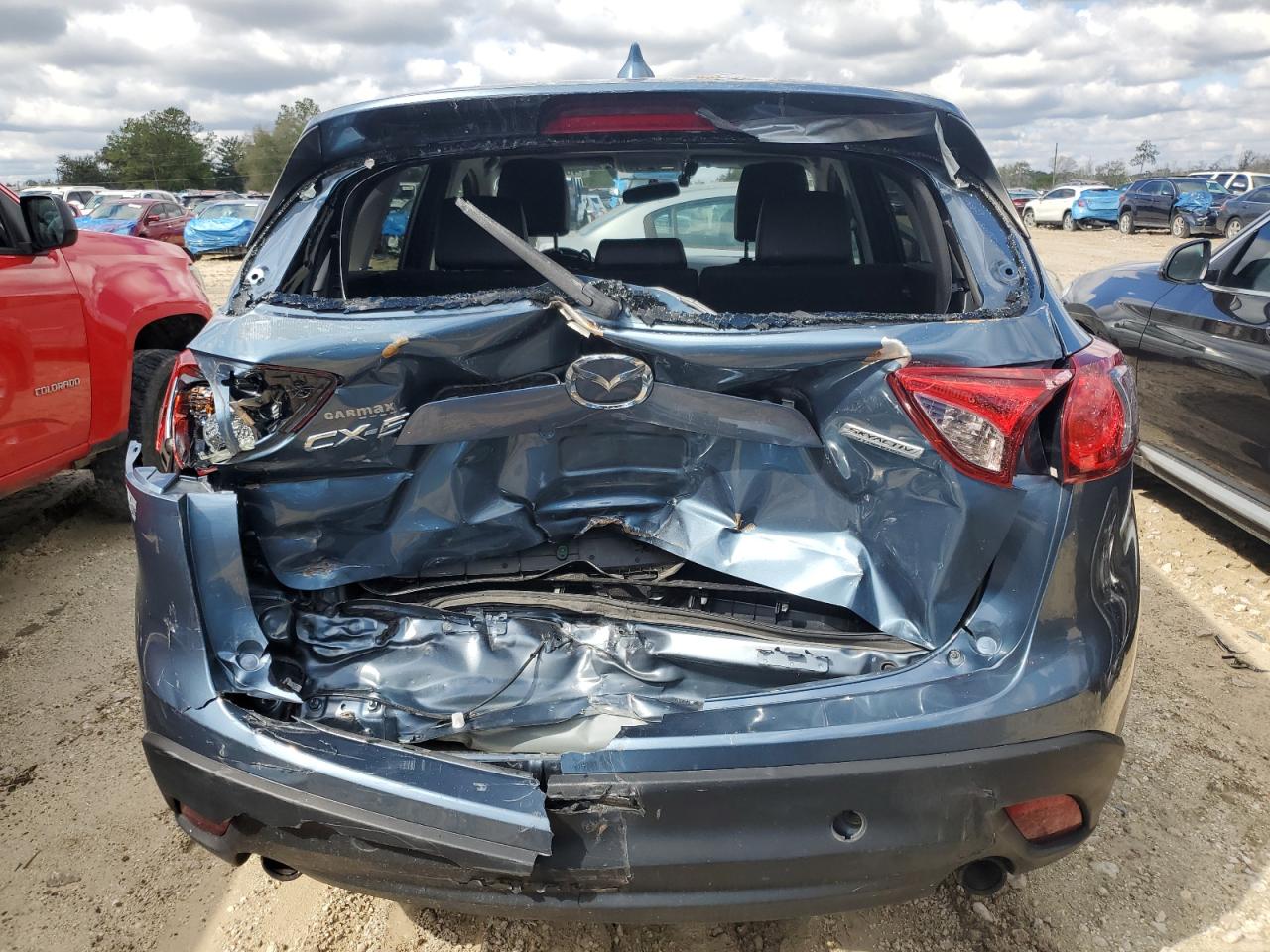 2015 Mazda CX-5 VIN JM3KE2DY4F0526671 Copart auction photo, rear end damage thumbnail 6