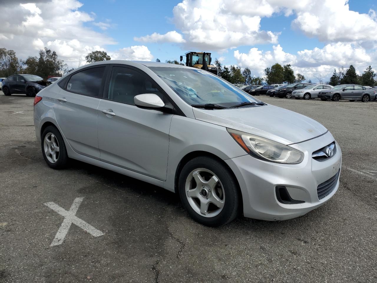 2013 Hyundai Accent VIN KMHCT4AE7DU286428 Copart auction photo, rear end damage thumbnail 4