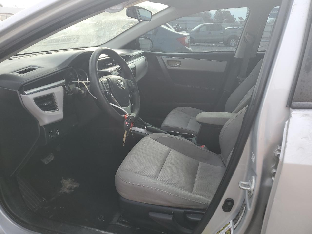 2015 Toyota Corolla VIN 2T1BURHEXFC312083 Copart auction photo, front end / side damage thumbnail 7