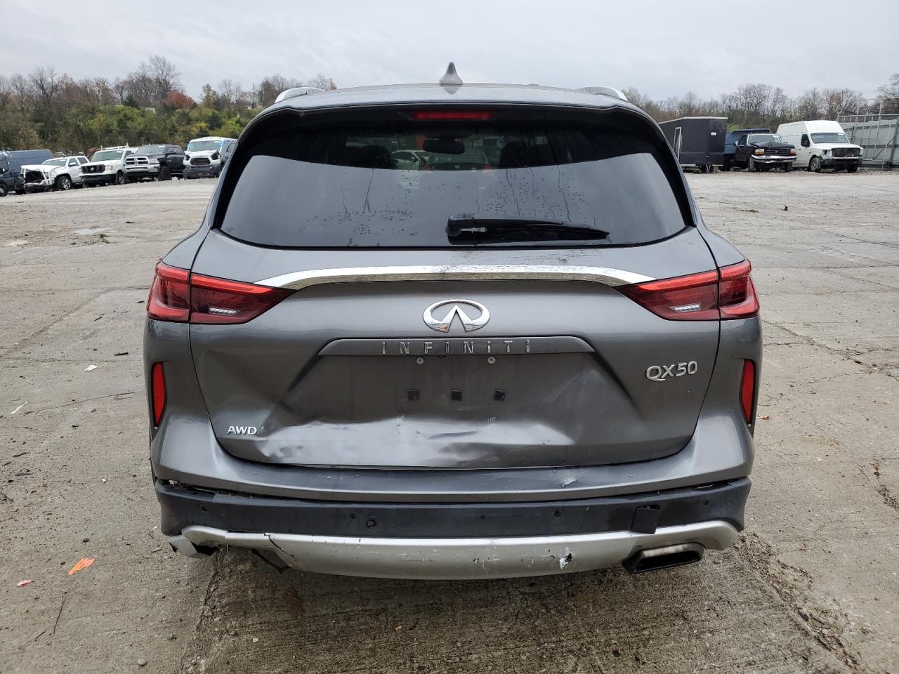 2019 Infiniti QX50 VIN 3PCAJ5M31KF145376 Copart auction photo, front end / rear end damage thumbnail 6
