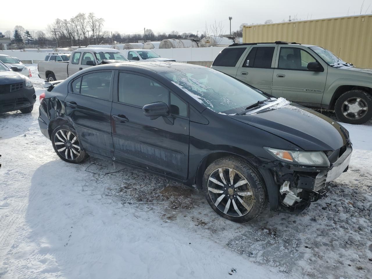 2014 Honda Civic VIN 19XFB2F97EE032822 Copart auction photo, front end / rear end damage thumbnail 4