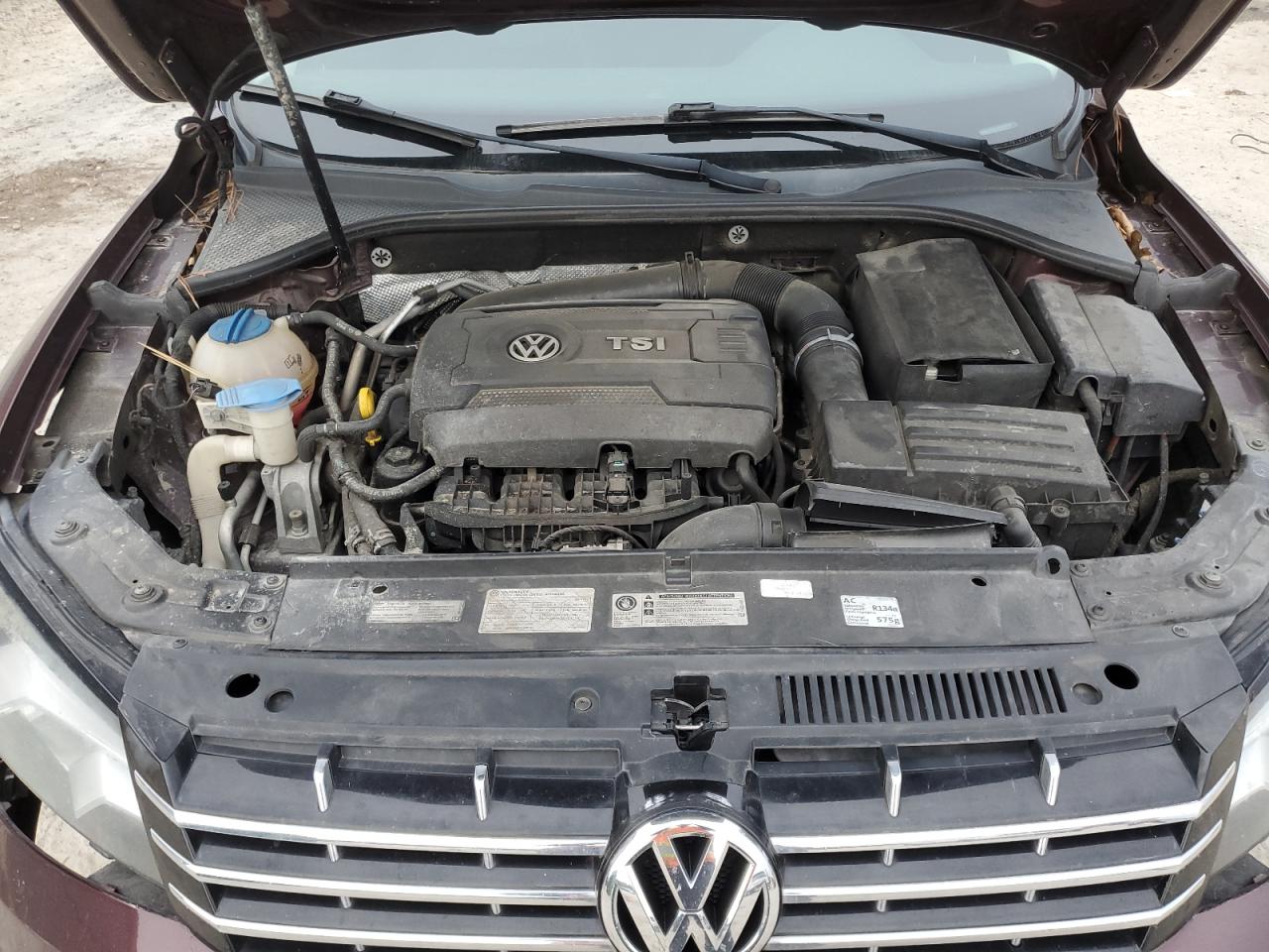 2014 Volkswagen Passat VIN 1VWCT7A31EC016216 Copart auction photo, front end damage thumbnail 13