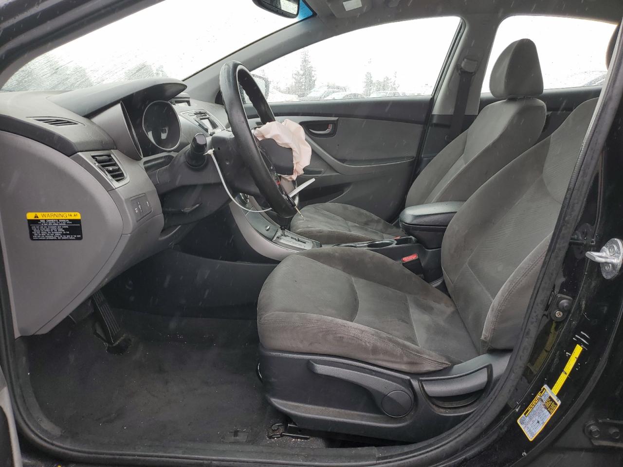 2013 Hyundai Elantra VIN KMHDH4AE3DU671040 Copart auction photo, front end / side damage thumbnail 7