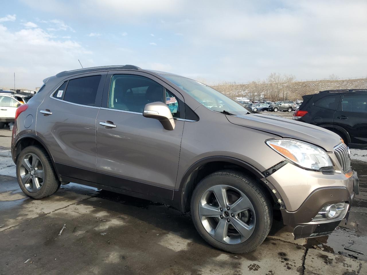 2014 Buick Encore VIN KL4CJHSB9EB693258 Copart auction photo, front end damage thumbnail 4