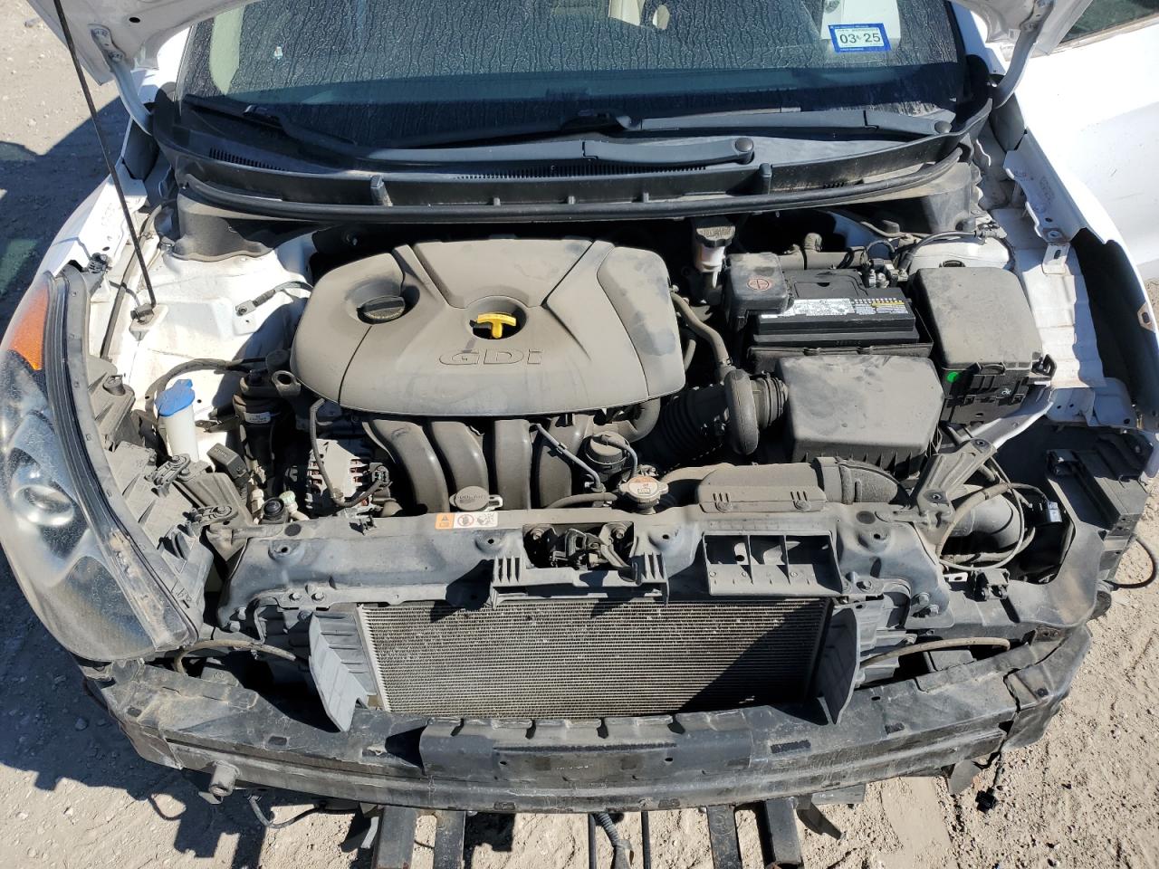 2014 Hyundai Elantra VIN KMHD35LH2EU221599 Copart auction photo, front end damage thumbnail 11