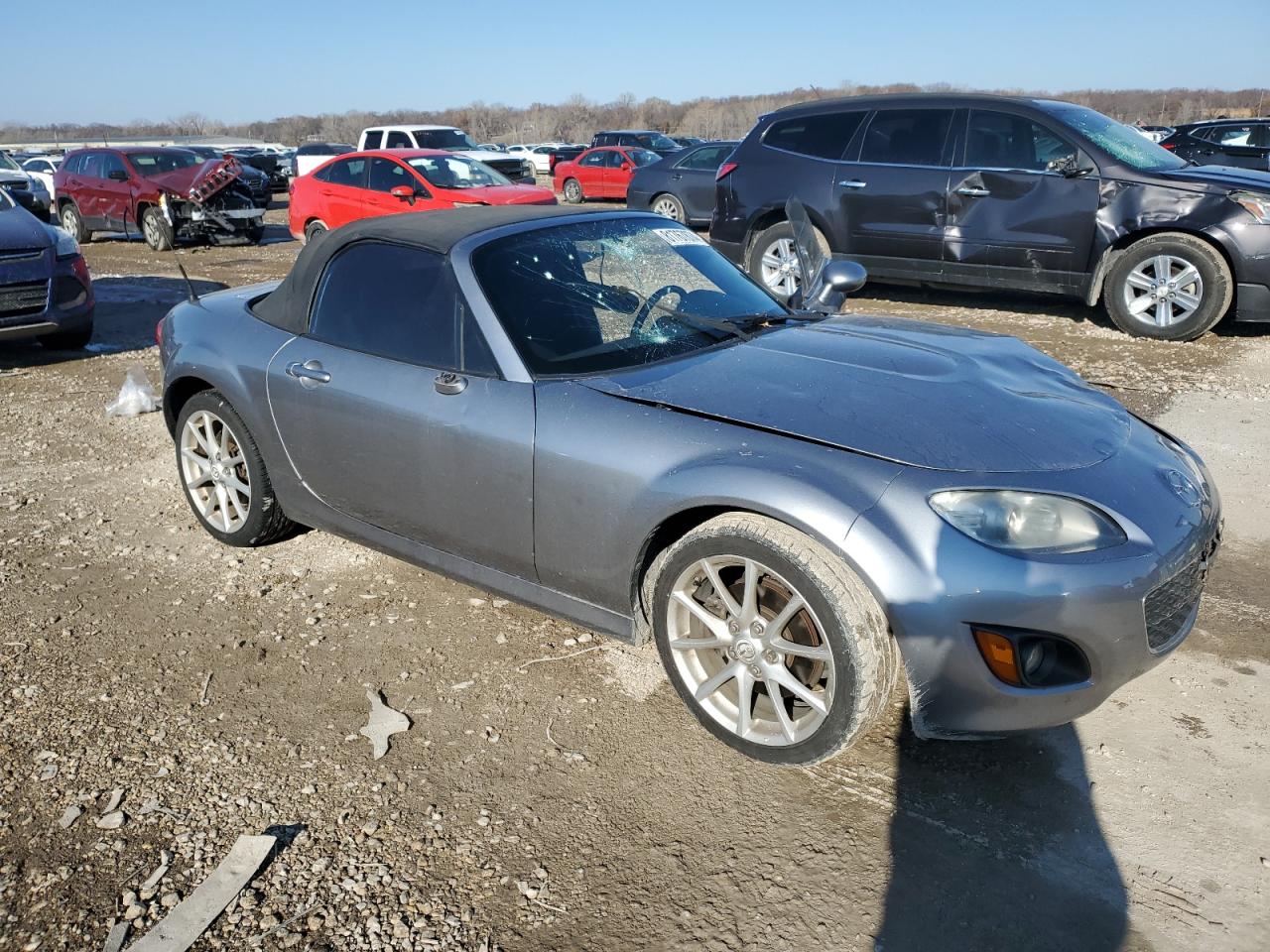 2010 Mazda MX-5 VIN JM1NC2EF7A0210456 Copart auction photo, front end damage thumbnail 4