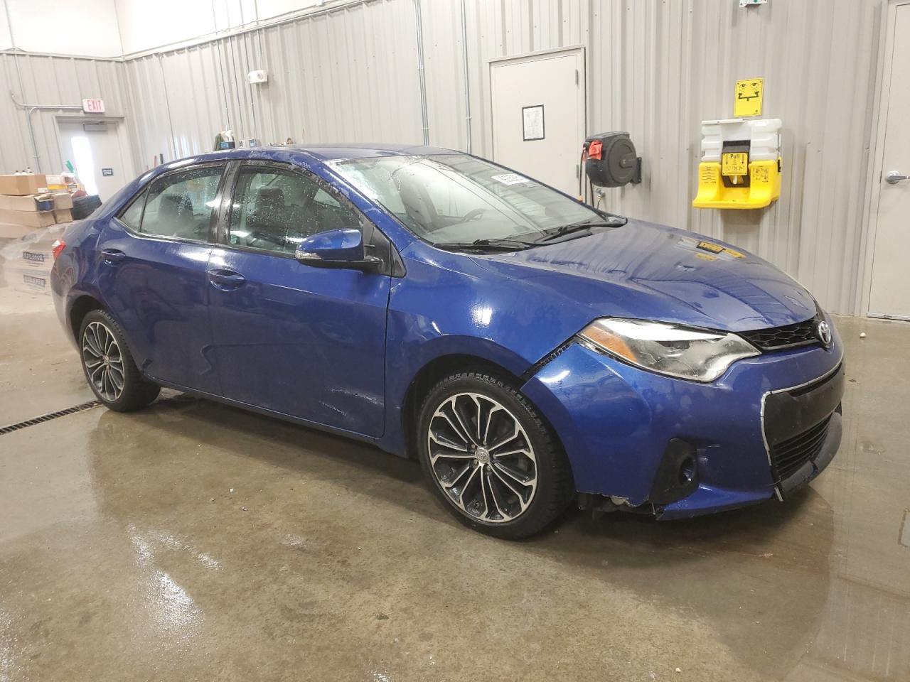 2014 Toyota Corolla VIN 2T1BURHE6EC181491 Copart auction photo, front end damage thumbnail 4