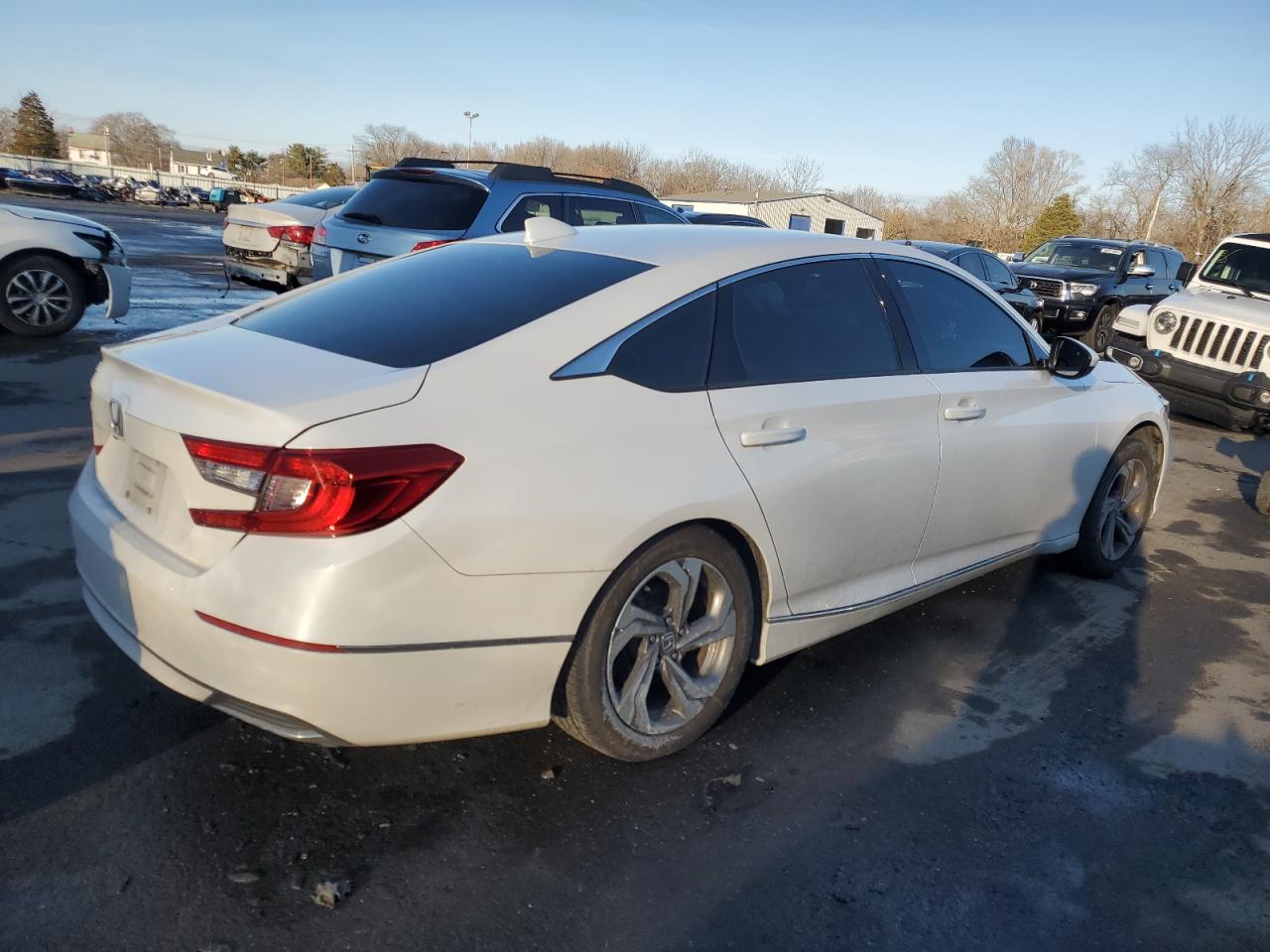 2020 Honda Accord VIN 1HGCV1F48LA073244 Copart auction photo, side damage thumbnail 3