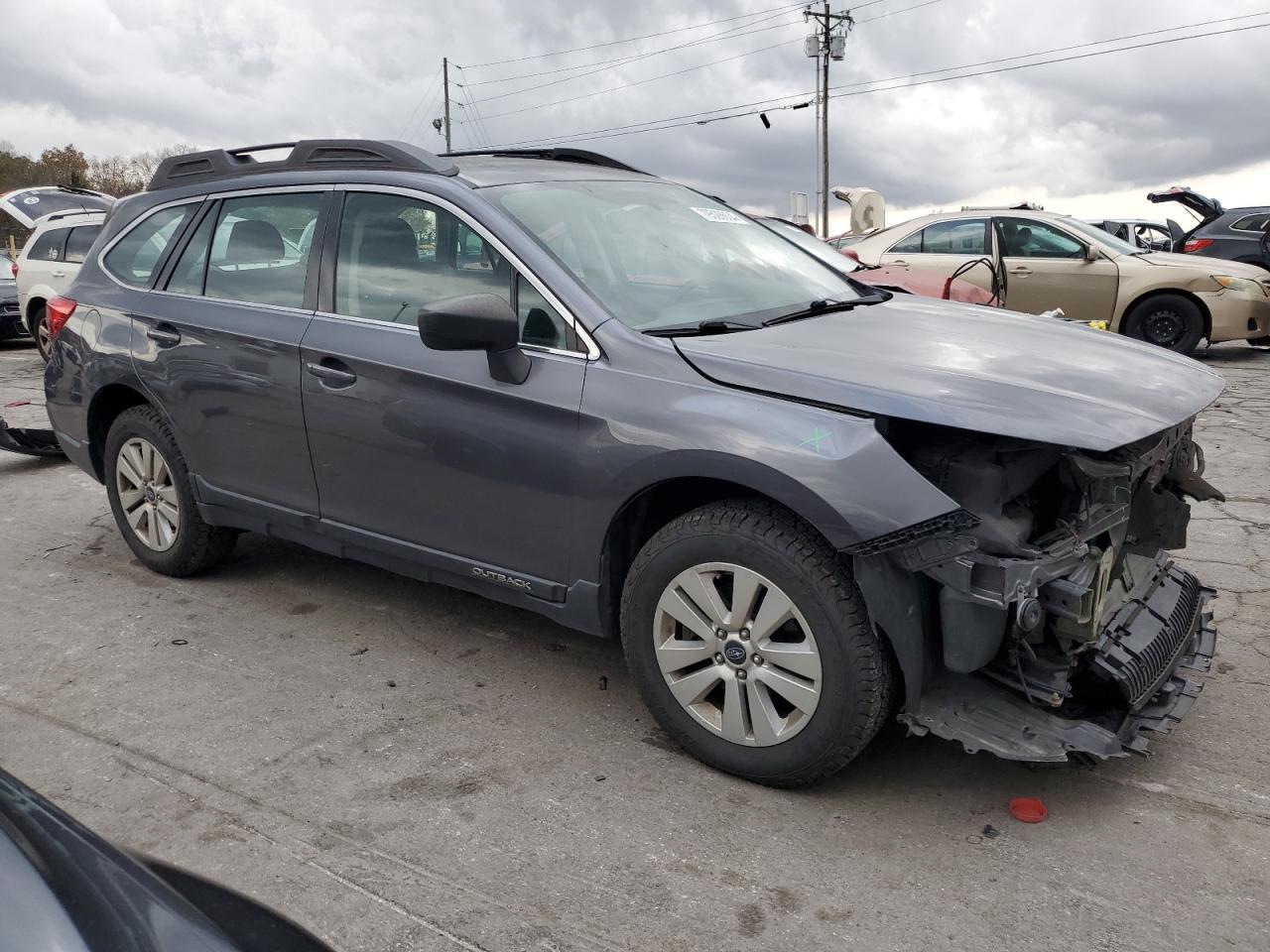 2018 Subaru Outback VIN 4S4BSAAC5J3270483 Copart auction photo, front end / side damage thumbnail 4
