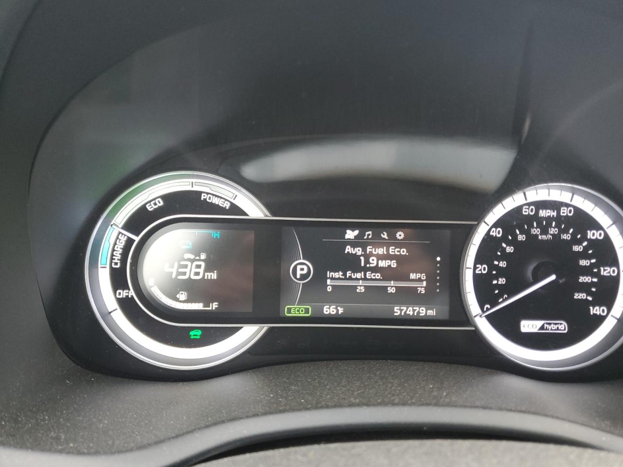 2017 KIA Niro VIN KNDCC3LC3H5069663 Copart auction photo, rear end damage thumbnail 9