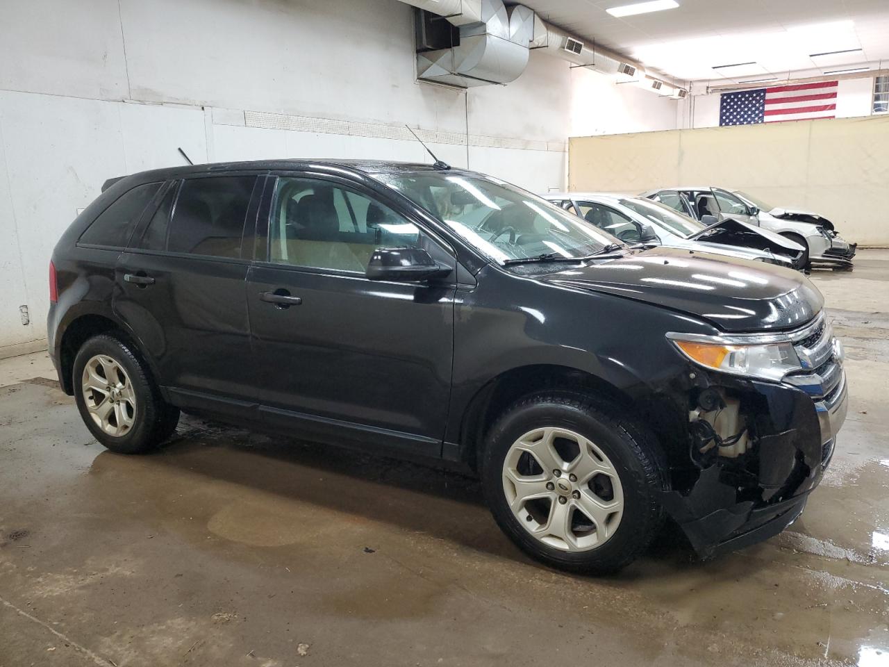 2013 Ford Edge VIN 2FMDK3JC9DBB57466 Copart auction photo, front end / side damage thumbnail 4