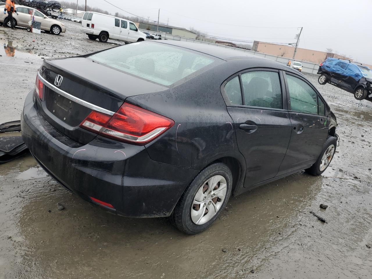 2013 Honda Civic VIN 19XFB2F58DE233561 Copart auction photo, front end / minor dent/scratches damage thumbnail 3