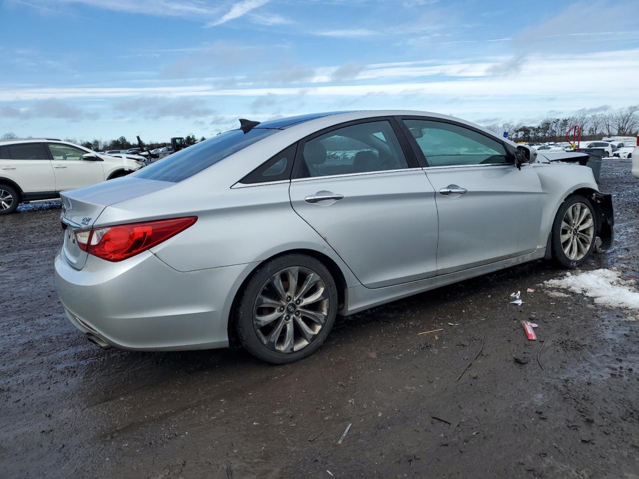 2012 Hyundai Sonata VIN 5NPEC4AB4CH474335 Copart auction photo, front end / side damage thumbnail 3