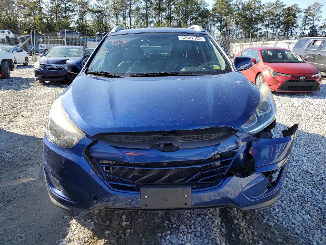 2015 Hyundai Tucson VIN KM8JUCAGXFU955066 Copart auction photo, front end damage thumbnail 5