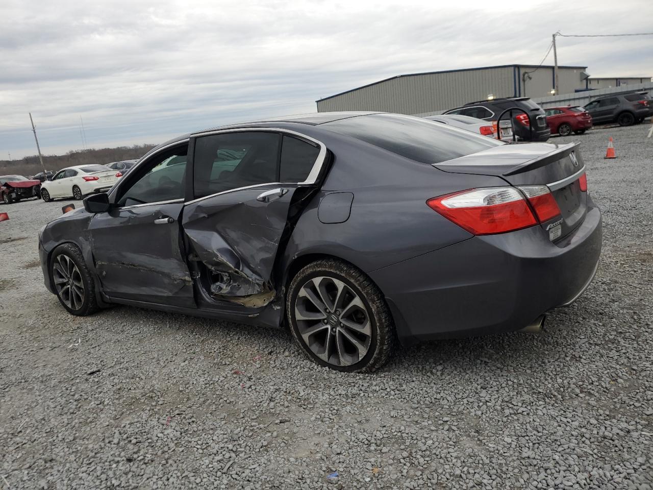 2013 Honda Accord VIN 1HGCR2F57DA268580 Copart auction photo, side / front end damage thumbnail 2