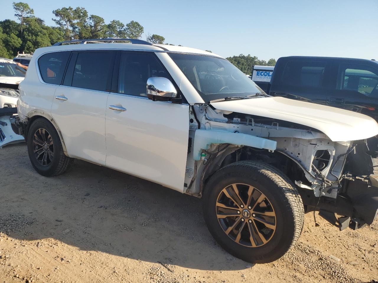 2017 Nissan Armada VIN JN8AY2NF9H9304834 Copart auction photo, front end / rear end damage thumbnail 4
