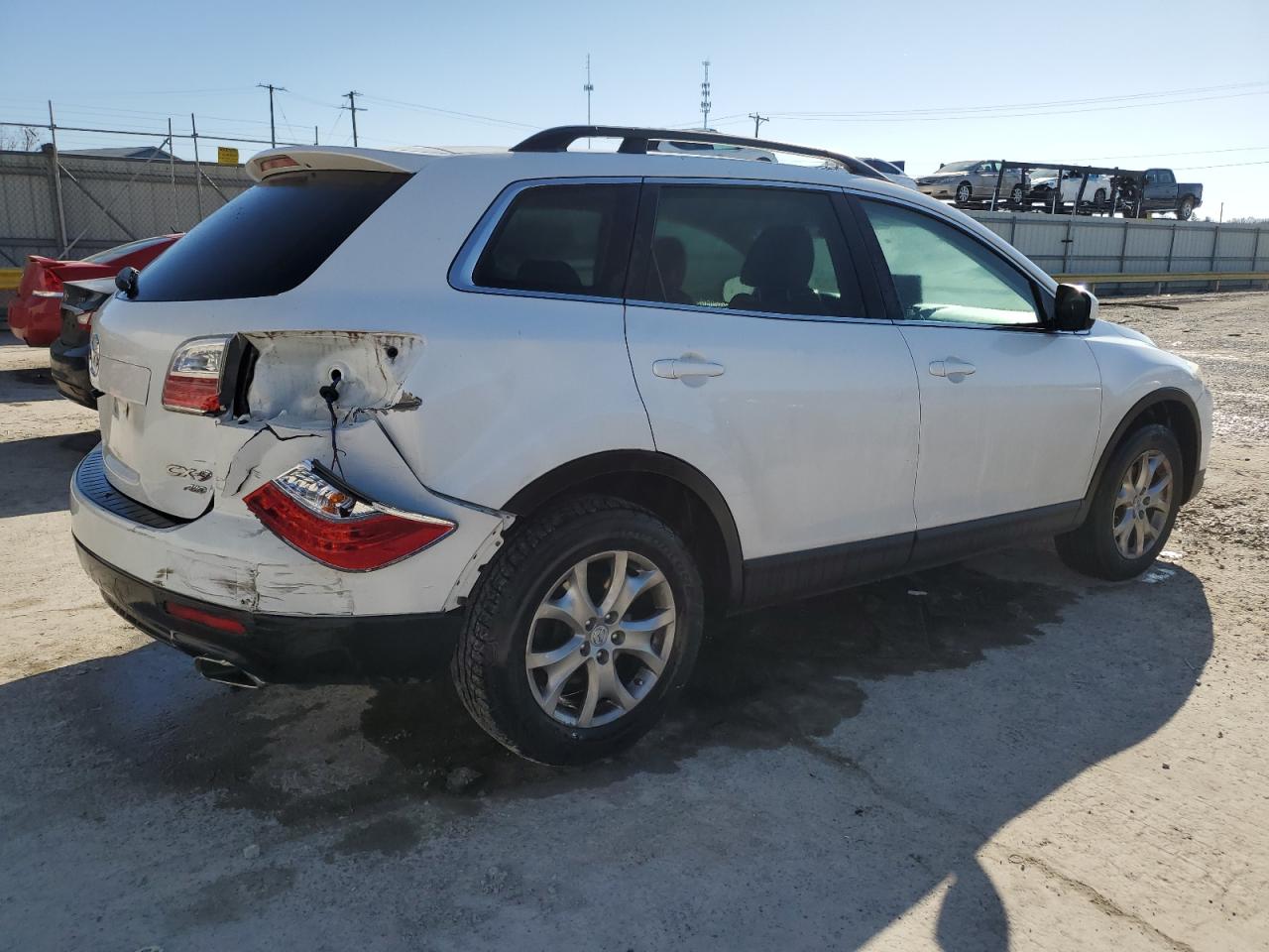 2011 Mazda CX-9 VIN JM3TB3CA2B0302204 Copart auction photo, rear end damage thumbnail 3