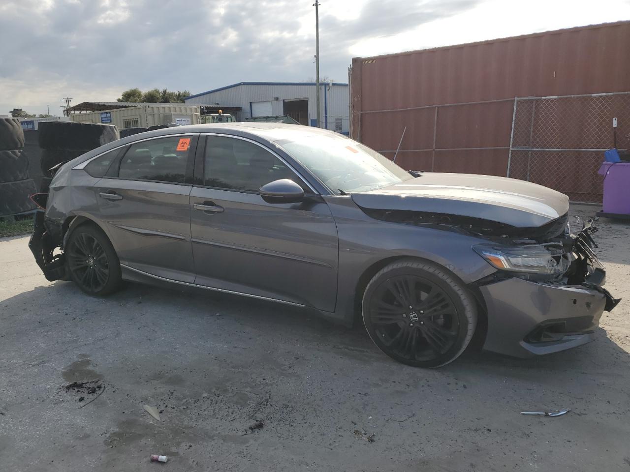 2021 Honda Accord VIN 1HGCV1F55MA026084 Copart auction photo, rear end / front end damage thumbnail 4