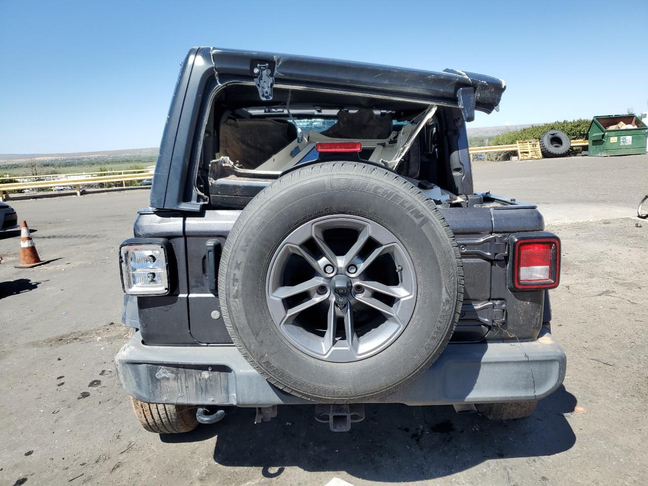 2019 Jeep Wrangler VIN 1C4GJXAN4KW501424 Copart auction photo, all over damage thumbnail 6