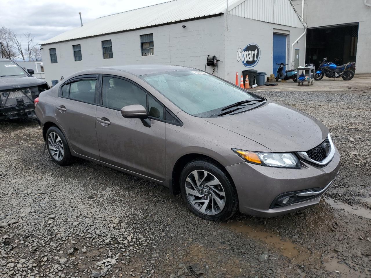 2015 Honda Civic VIN 19XFB2F55FE254144 Copart auction photo, rear end damage thumbnail 4