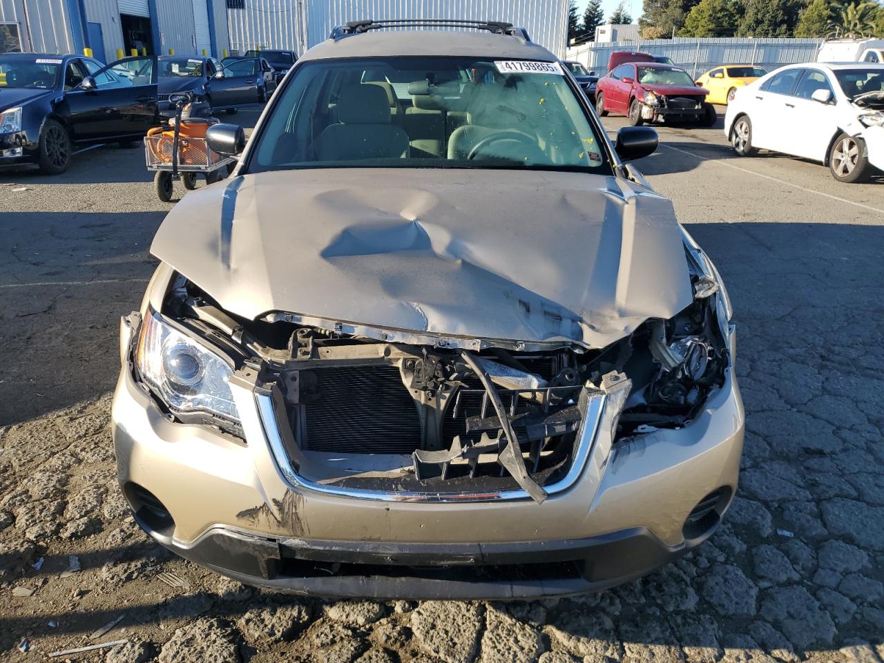 2008 Subaru Legacy VIN 4S4BP60C287307119 Copart auction photo, front end / mechanical damage thumbnail 5