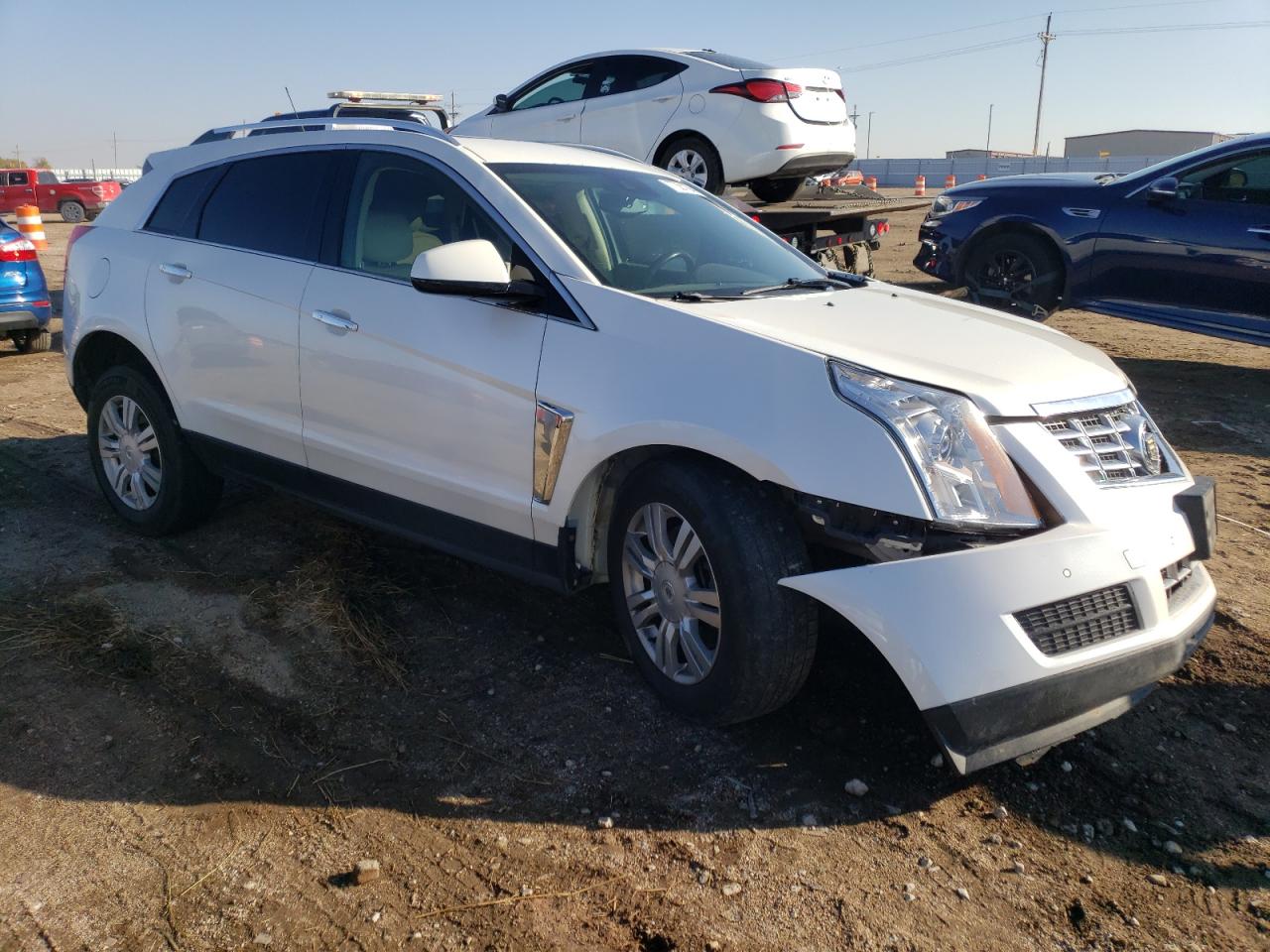 2013 Cadillac SRX VIN 3GYFNGE38DS557531 Copart auction photo, front end damage thumbnail 4