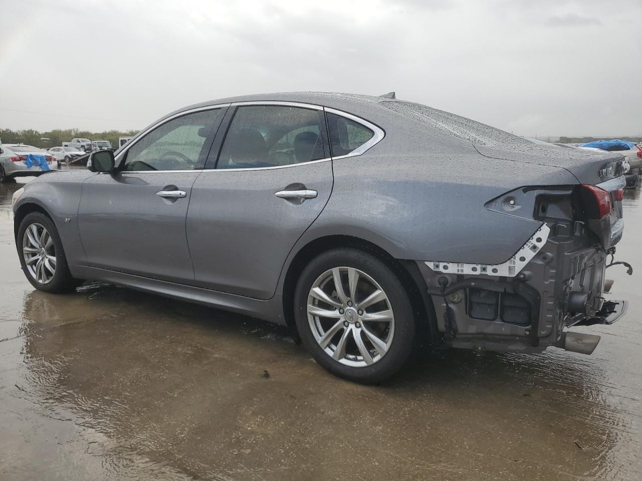 2015 Infiniti Q70 VIN JN1BY1AP3FM541437 Copart auction photo, front end / rear end damage thumbnail 2