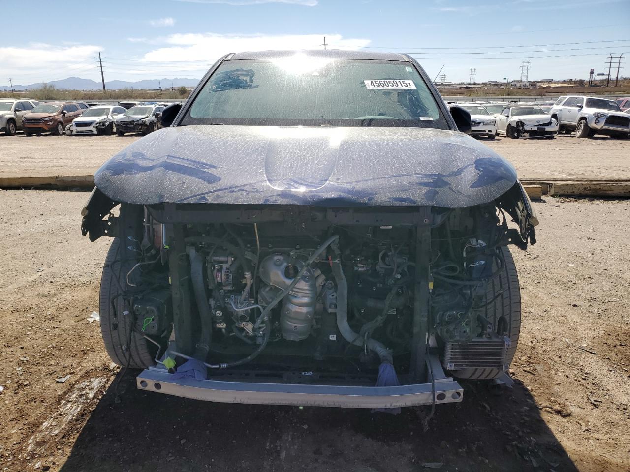 2021 Toyota Highlander VIN 5TDCZRAH7MS531162 Copart auction photo, front end / rear end damage thumbnail 5