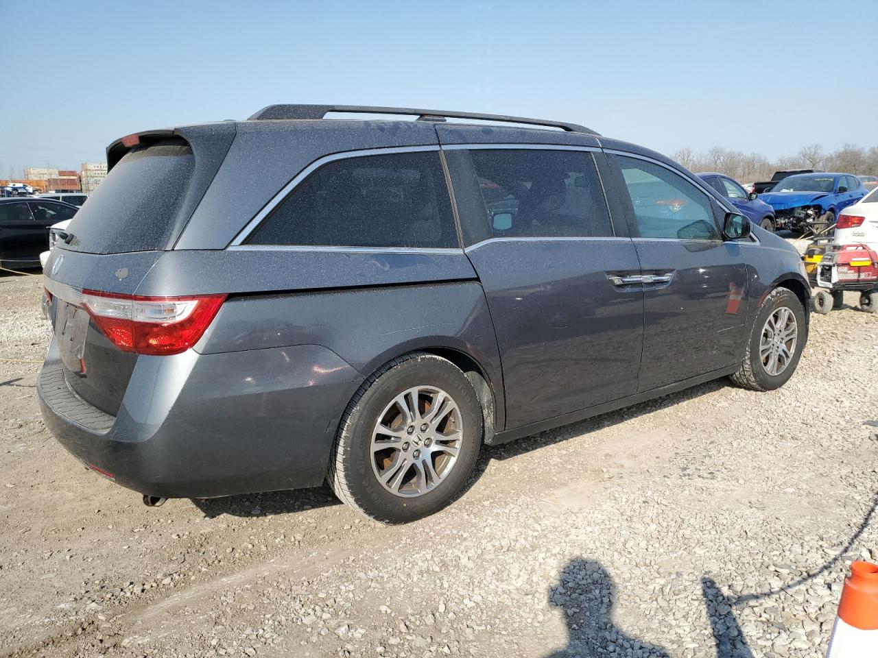 2013 Honda Odyssey VIN 5FNRL5H63DB003678 Copart auction photo, front end damage thumbnail 3