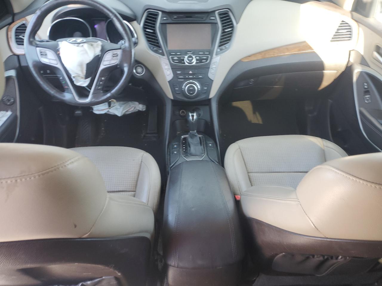 2014 Hyundai Santa Fe VIN 5XYZUDLB4EG215141 Copart auction photo, front end / side damage thumbnail 8