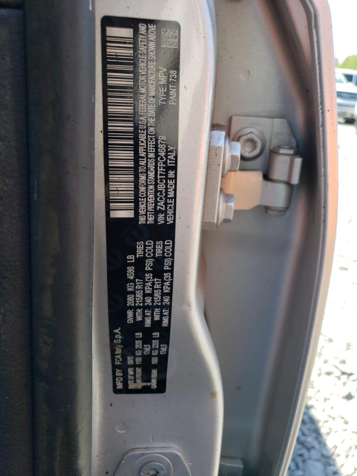 2015 Jeep Renegade VIN ZACCJBCT7FPC46879 Copart auction photo, burn damage thumbnail 12