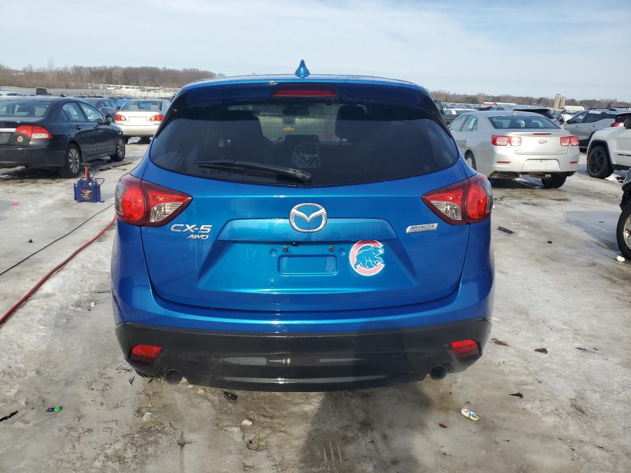 2013 Mazda CX-5 VIN JM3KE4CE1D0135493 Copart auction photo, side / front end damage thumbnail 6