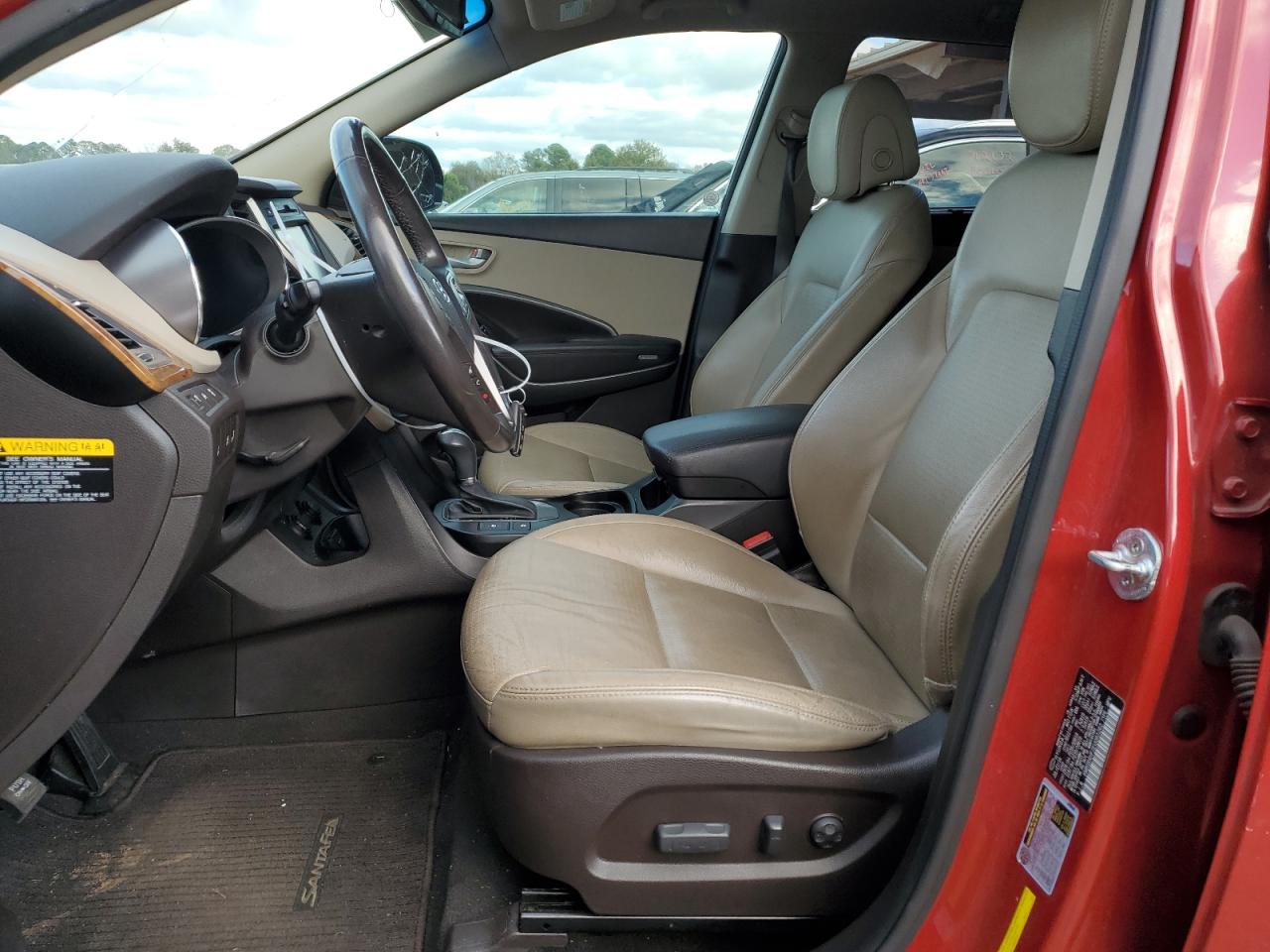 2014 Hyundai Santa Fe VIN KM8SR4HF2EU083263 Copart auction photo, normal wear damage thumbnail 7