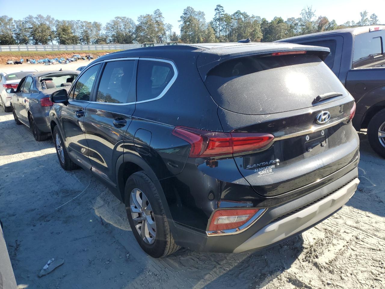 2019 Hyundai Santa Fe VIN 5NMS23AD9KH015377 Copart auction photo, top/roof damage thumbnail 2