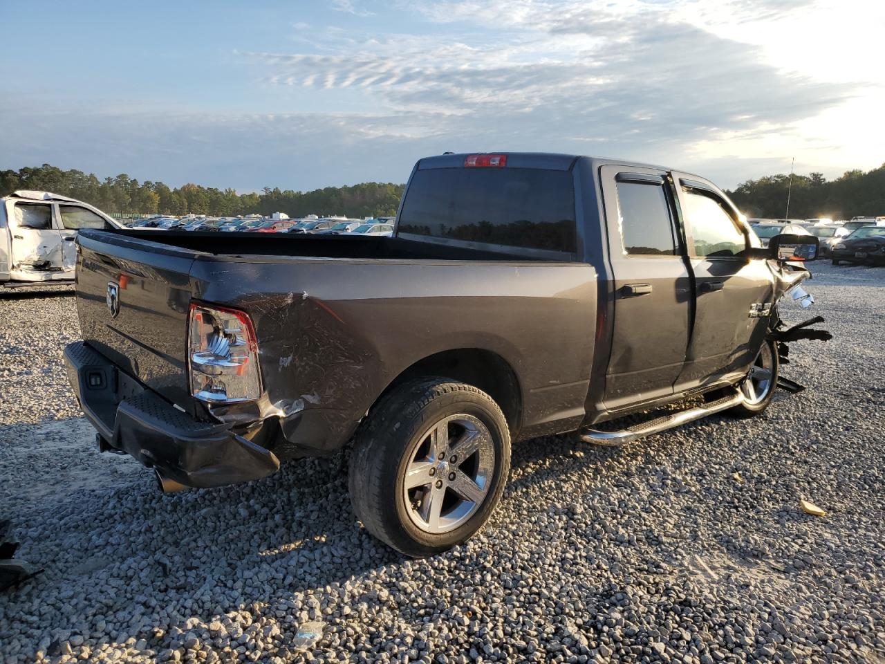 2014 RAM 1500 VIN 1C6RR6FT1ES237391 Copart auction photo, front end / rear end damage thumbnail 3
