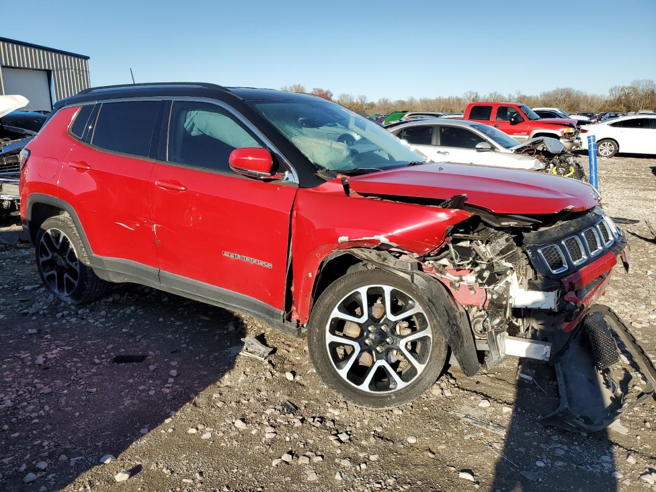 2018 Jeep Compass VIN 3C4NJDCB6JT246417 Copart auction photo, front end damage thumbnail 4