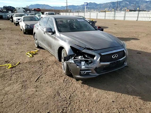 2014 Infiniti Q50 VIN JN1BV7ARXEM680699 Copart auction photo, front end damage thumbnail 10