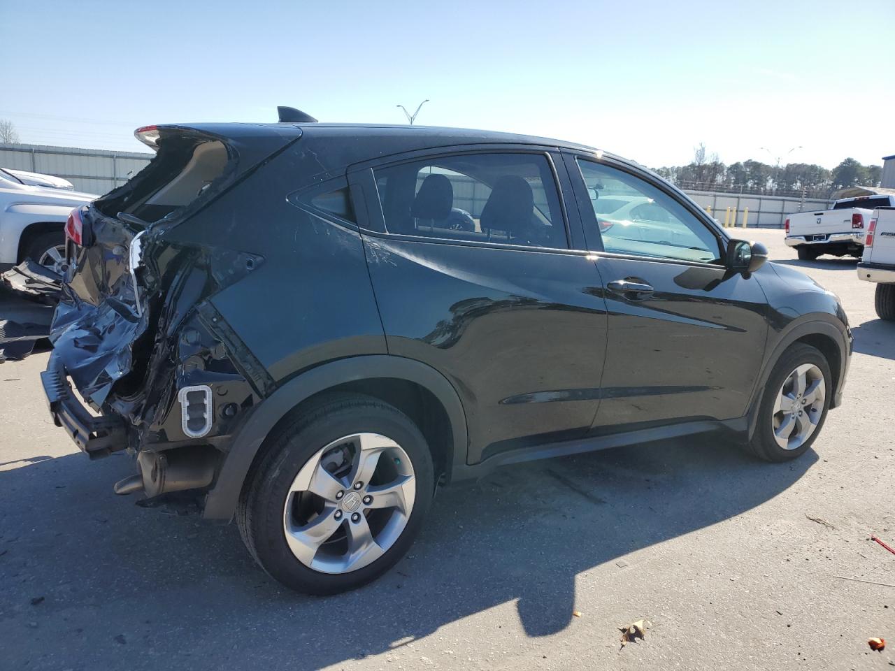 2017 Honda HR-V VIN 3CZRU6H59HG701376 Copart auction photo, rear end / side damage thumbnail 3