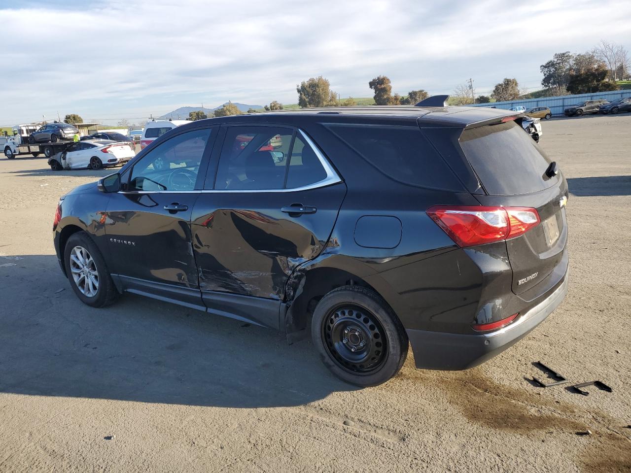 2018 Chevrolet Equinox VIN 2GNAXJEV8J6107694 Copart auction photo, side damage thumbnail 2