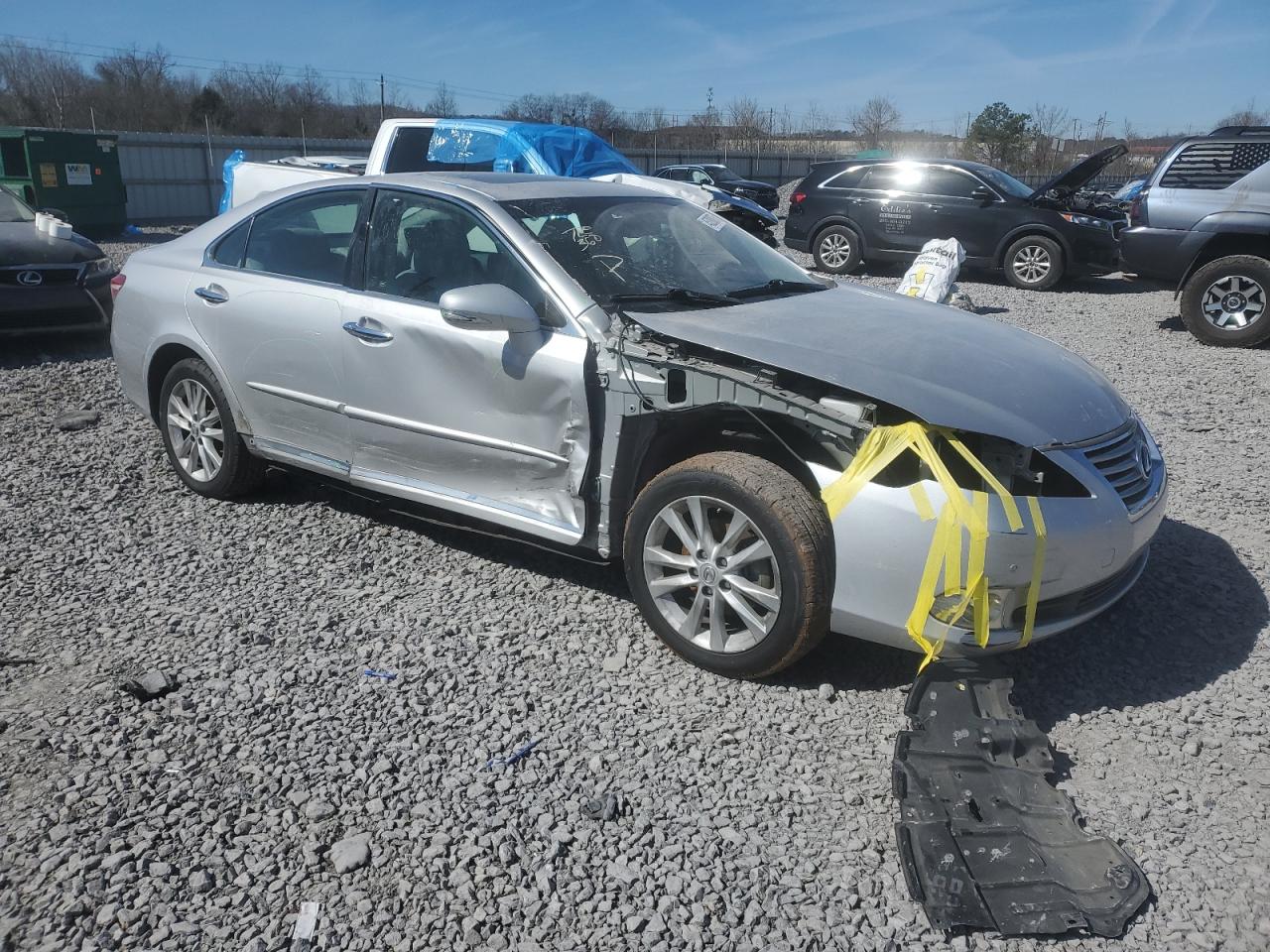2011 Lexus ES VIN JTHBK1EGXB2449061 Copart auction photo, side damage thumbnail 4