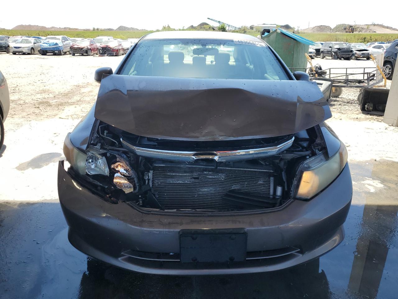 2012 Honda Civic VIN 19XFB2F59CE021248 Copart auction photo, front end / minor dent/scratches damage thumbnail 5