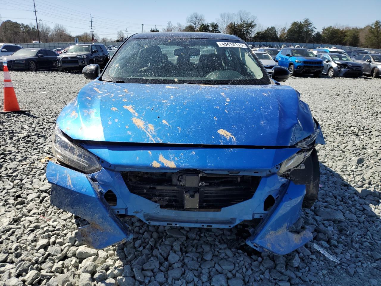2021 Nissan Sentra VIN 3N1AB8DV0MY318914 Copart auction photo, front end / undercarriage damage thumbnail 5